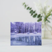 Carte Postale Bleu Hiver (Debout devant)