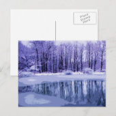 Carte Postale Bleu Hiver (Devant / Derrière)