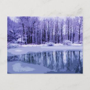 Carte Postale Bleu Hiver