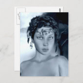 Carte postale bleu hiver (Devant / Derrière)