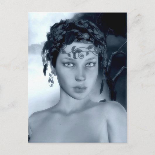 Carte postale bleu hiver (Devant)