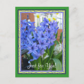 Carte Postale bleu hyacinthe (Devant)