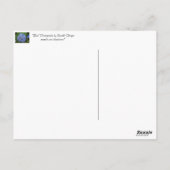 Carte Postale Bleu -Hydrangée (Dos)