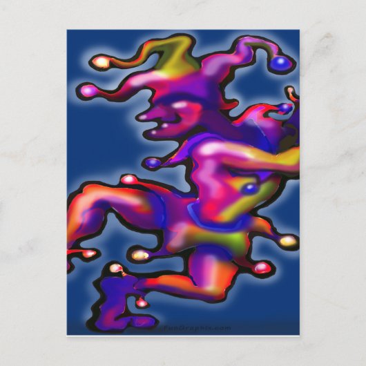 Carte Postale Bleu Jester Saphire (Devant)