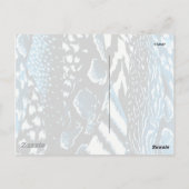 Carte Postale bleu Jungle (Dos)