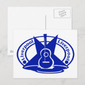 Carte Postale bleu liverpool (Devant / Derrière)