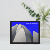 Carte Postale bleu lotus (Debout devant)