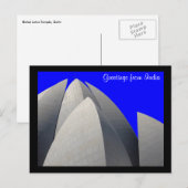 Carte Postale bleu lotus (Devant / Derrière)