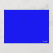 Carte Postale Bleu Marine Uni (Dos)