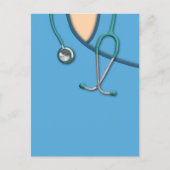 Carte Postale Bleu Médicale (Devant)