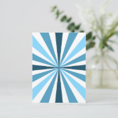 Carte Postale Bleu moderne (Debout devant)