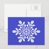 Carte postale Bleu Neige Flacon (Devant / Derrière)