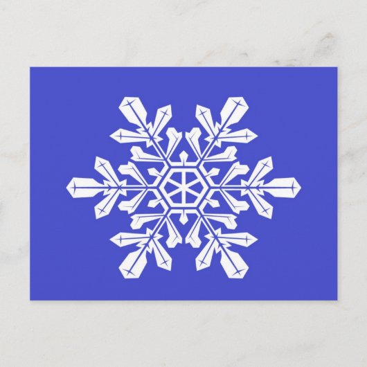 Carte postale Bleu Neige Flacon (Devant)
