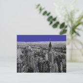 Carte postale bleu noir New York (Debout devant)
