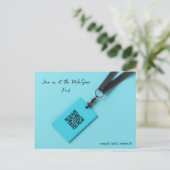 Carte Postale Bleu Nom Balise Fair (Debout devant)