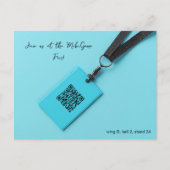 Carte Postale Bleu Nom Balise Fair (Devant)