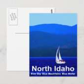 Carte Postale Bleu nord de l'Idaho (Devant / Derrière)