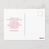 Carte Postale Bleu Nordic Reindeer Pair Merci (Dos)