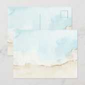 Carte Postale Bleu Océan Été Photo Parfait Standard (Devant / Derrière)