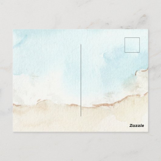 Carte Postale Bleu Océan Été Photo Parfait Standard (Dos)