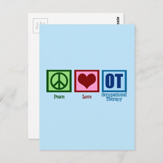 Carte Postale Bleu OT (Devant / Derrière)