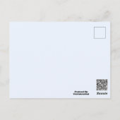 Carte Postale Bleu Pâle Blanc Pastel Uni (Dos)