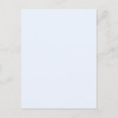 Carte Postale Bleu Pâle Blanc Pastel Uni (Devant)