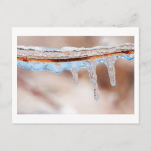 Carte Postale bleu par une journée glaciale