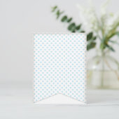 Carte postale Bleu Polka Dot Party (Debout devant)