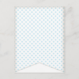 Carte postale Bleu Polka Dot Party