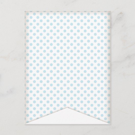 Carte postale Bleu Polka Dot Party (Devant)