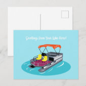 Carte postale Bleu Pontot Boat (Devant / Derrière)