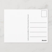 Carte postale "bleu postal" (Dos)