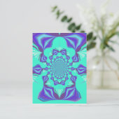 Carte Postale Bleu précieux (Debout devant)