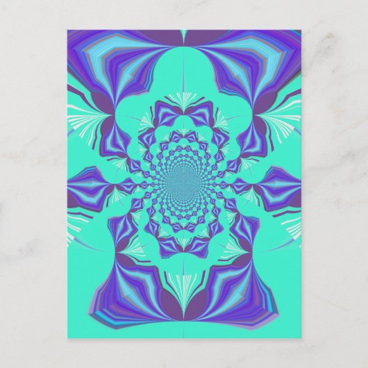 Carte Postale Bleu précieux (Devant)