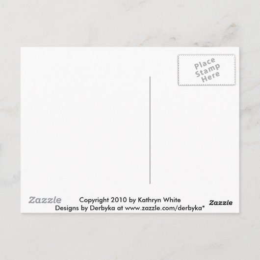 Carte Postale Bleu profond (Dos)