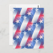 Carte Postale bleu rouge (Devant / Derrière)