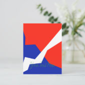 Carte Postale Bleu rouge blanc (Debout devant)