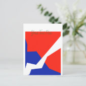 Carte Postale Bleu rouge blanc (Debout devant)