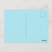 Carte Postale Bleu Ruban Paisley Thyroid (Dos)