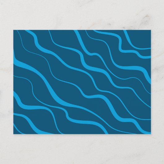 Carte Postale Bleu, simple, moderne, cool vague abstraction (Devant)