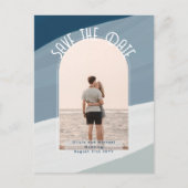 Carte Postale BLEU | Sur un budget? Opter pour Photo Enregistrer (Devant)