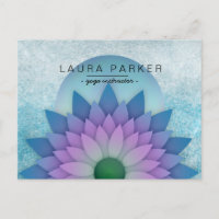Bleu Turquoise Lotus Fleur Yoga Méditation Holisti