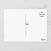 Carte Postale Bleu Vert Blancs Motif Bright Retro (Dos)