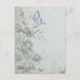 Carte Postale Bleu vintage