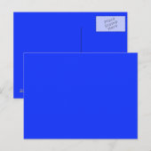 Carte postale bleue (Devant / Derrière)