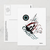 Carte postale bleue (Devant / Derrière)