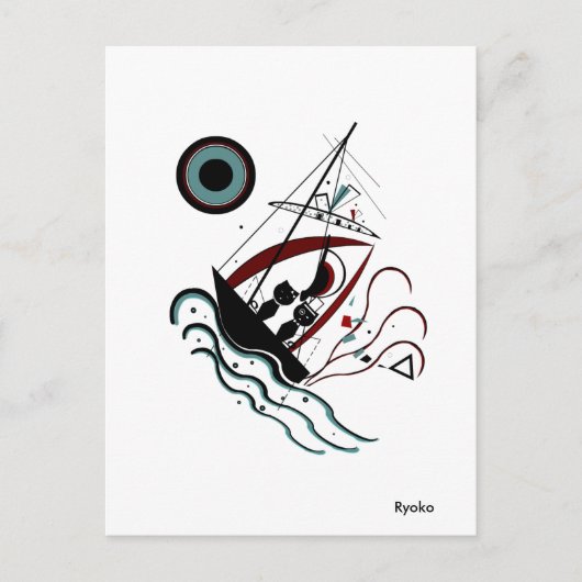 Carte postale bleue (Devant)