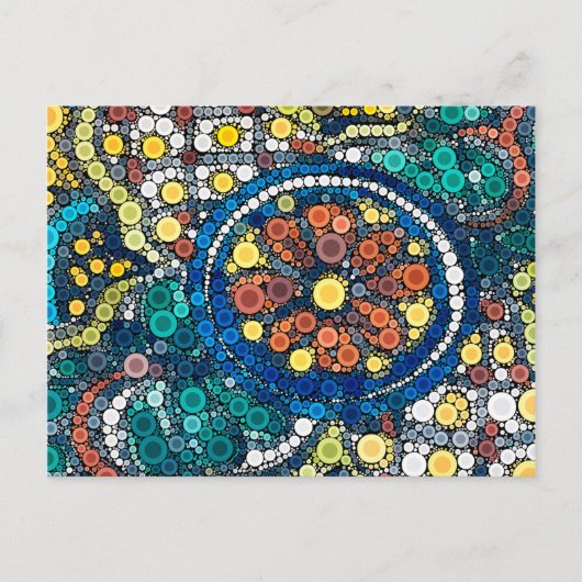 carte postale bleue (Devant)