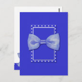 Carte postale bleue bleu Bowt (Devant / Derrière)